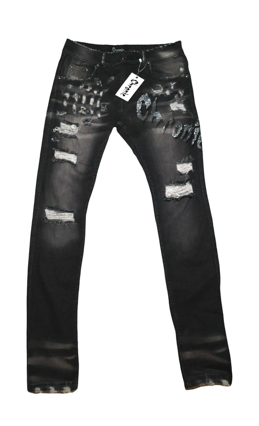 Rhinestone Denim